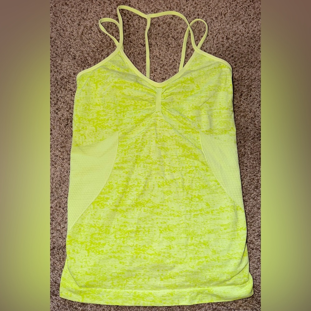 Zella Neon Yellow Camisole Top NWOT